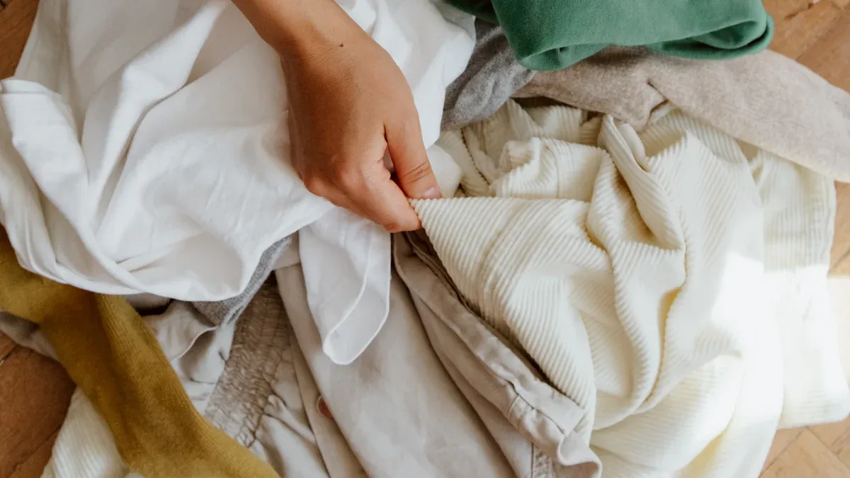 Wash french terry fabric